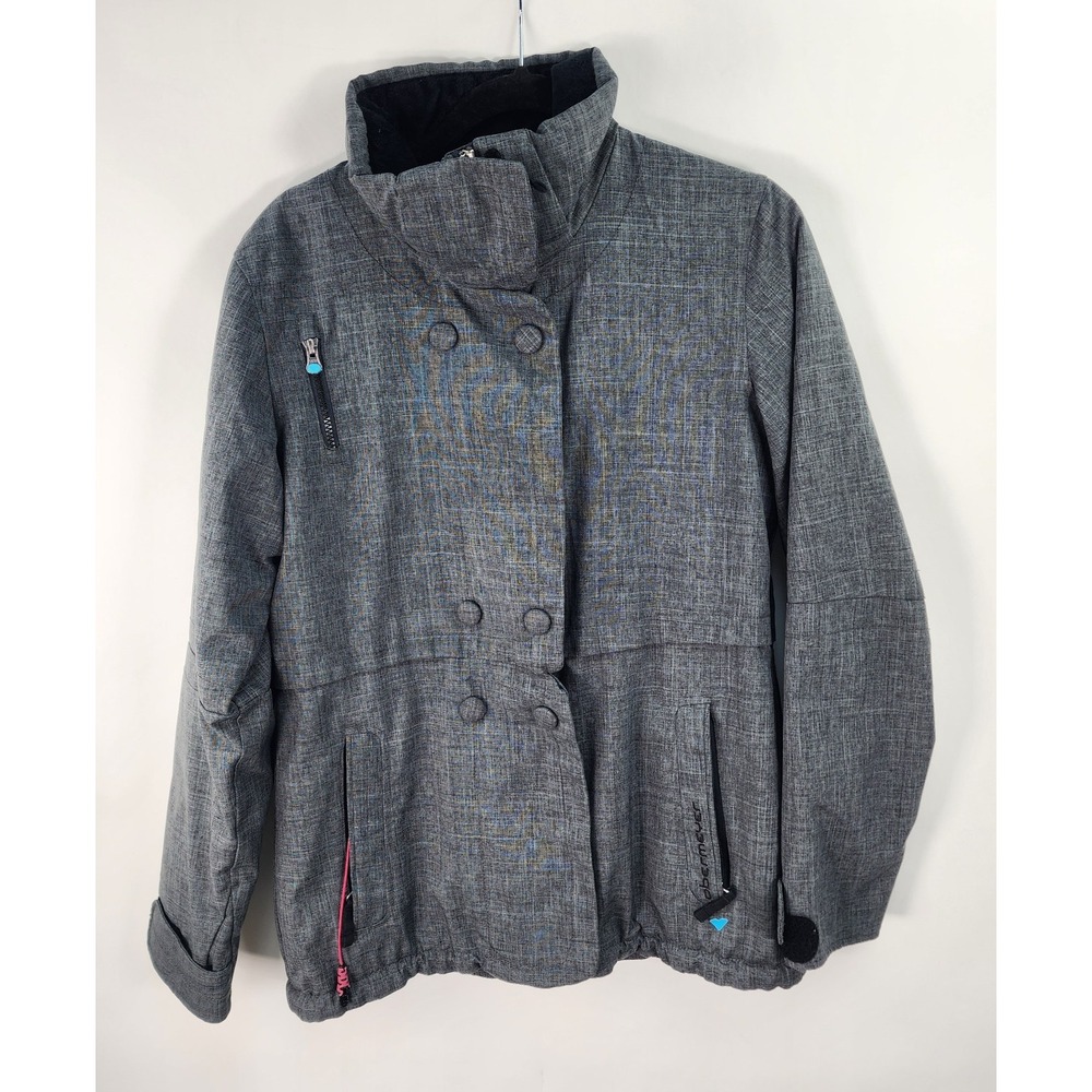 Obermeyer Jacket Women's 6 Gray Brigitte Thermore Sport Insulated (No Hood)
